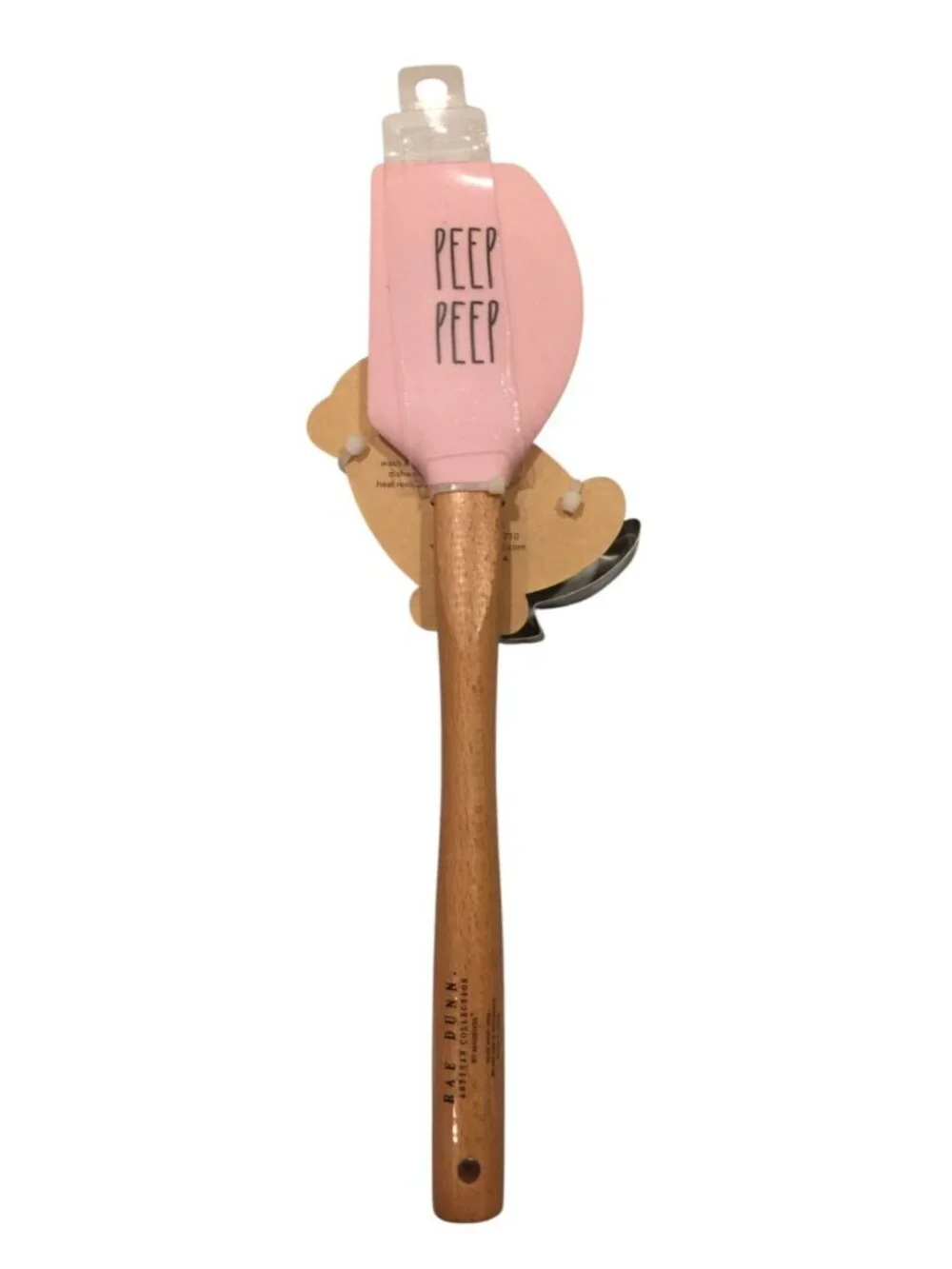 Rae Dunn PEEP PEEP Silicone Spatula & Chick Metal Cookie Cutter